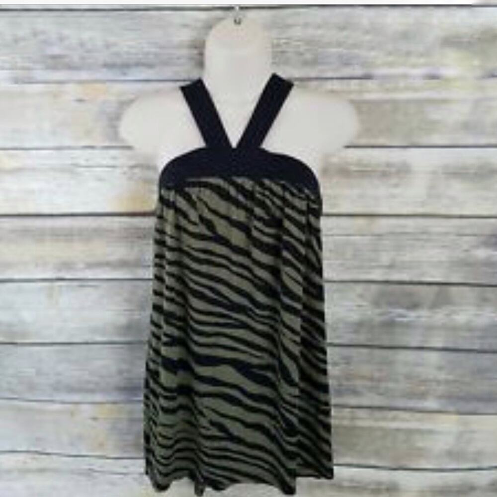 Michael Kors Animal Print Halter Top